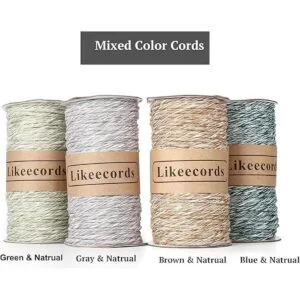 Likeecords Cordón de macramé de una sola hebra de 0.157 in_6
