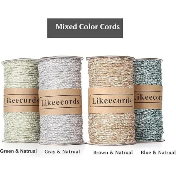 Likeecords Cordón de macramé de una sola hebra de 0.157 in_6