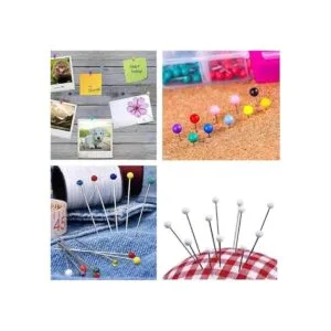1200 pines de costura multicolor con cabeza de perla de_3