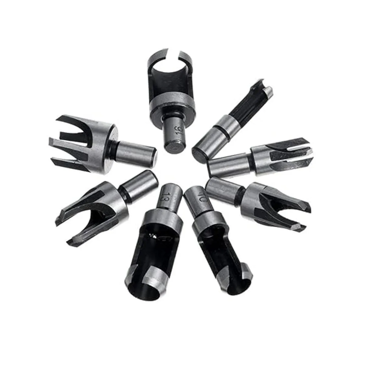 Baorder Juego de 8 brocas de madera con revestimiento de_7