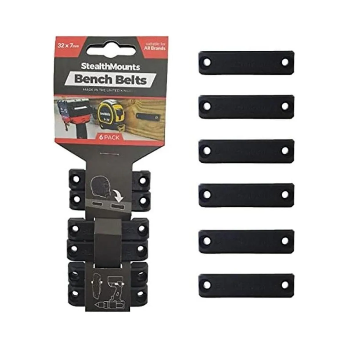 StealthMounts Cinturón de banco Soporte universal para_1