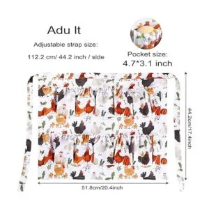 MZCXMAO Delantal de recolección de huevos delantal de_3