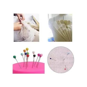 1200 pines de costura multicolor con cabeza de perla de_4