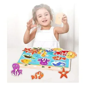 Rompecabezas de clavijas de madera para niños pequeños de_6