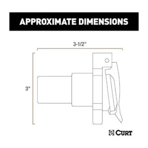 CURT 56415 Conector de repuesto de 7 pines con bloqueo_2