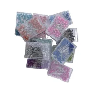 1200 pines de costura multicolor con cabeza de perla de_5