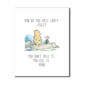 Winnie the Pooh impresiones de arte Conjunto de cuatro_2