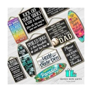 Honey Dew Gifts Chihuahuas Leave Paw Prints Letrero_5