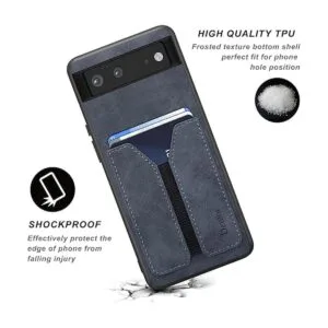 Kowauri Funda para Google Pixel 6 de piel sintética con_5