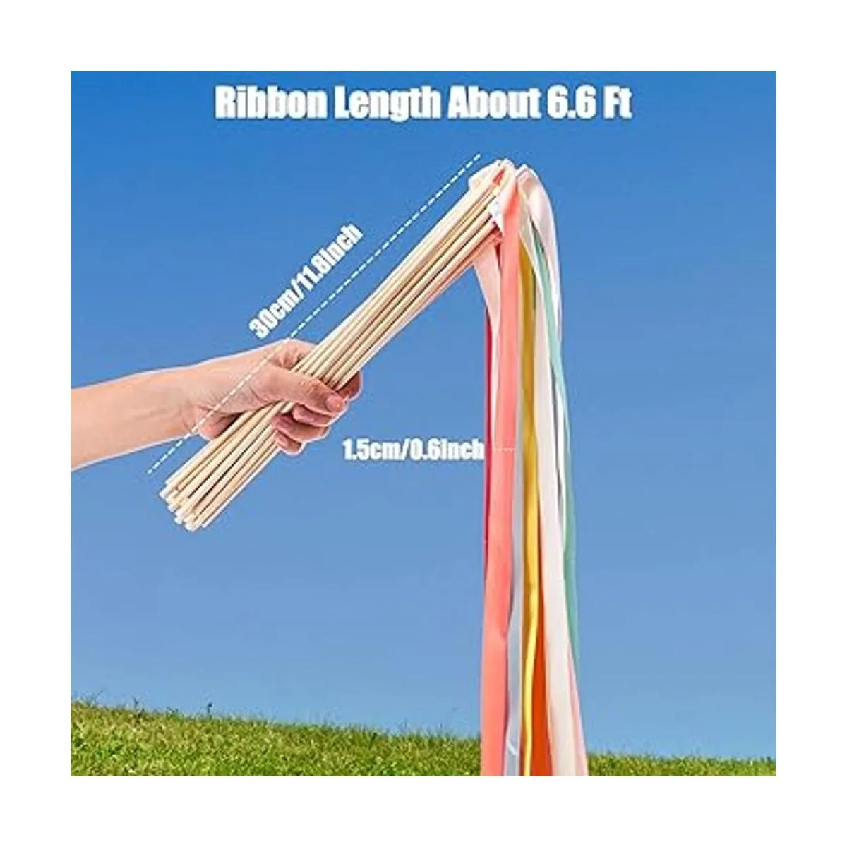 Paquete de 30 cintas para bailar de 6.6 pies de largo_6