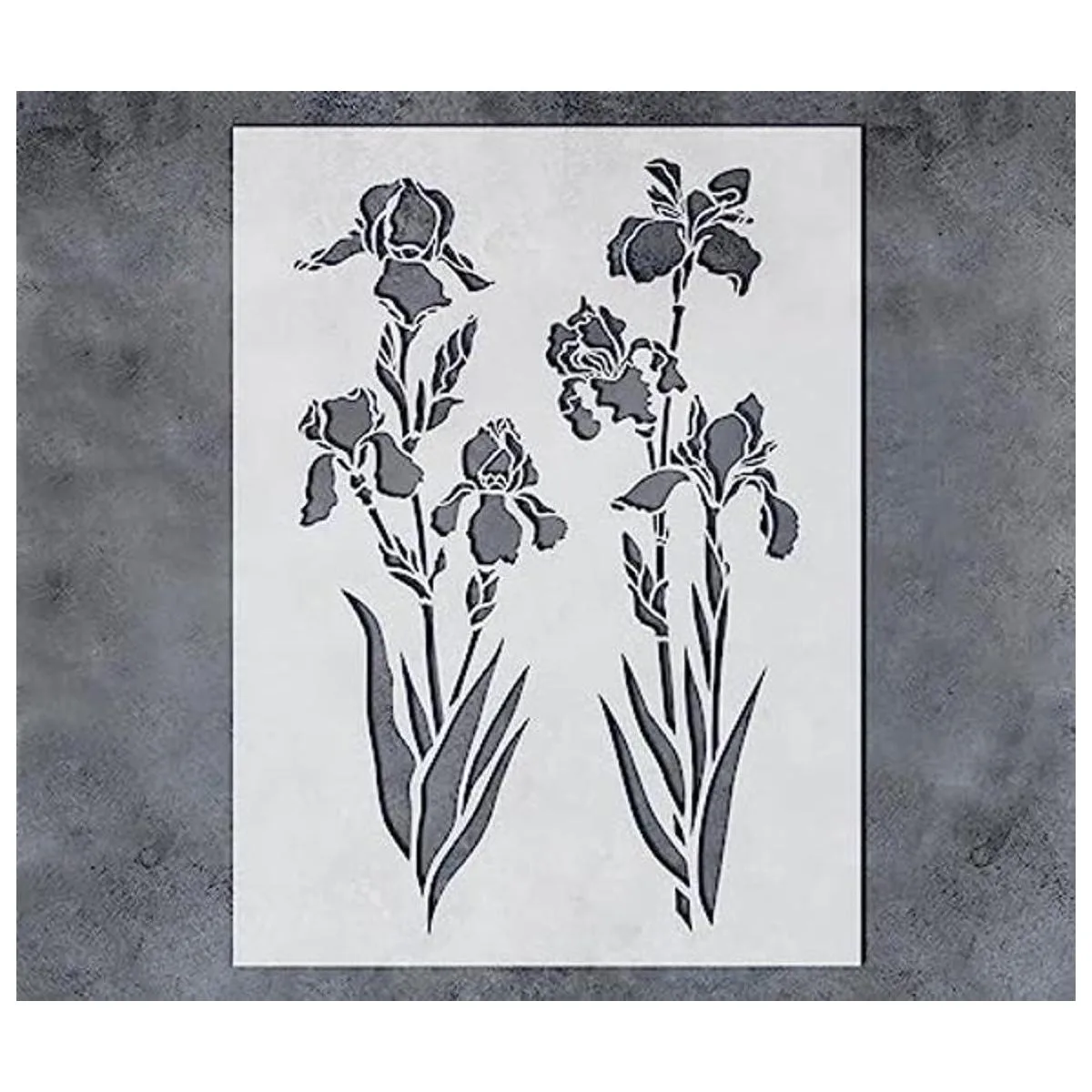 GSS Designs Plantilla de flores de iris para pintar de 12_1
