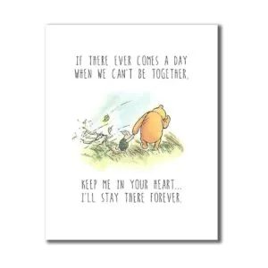 Winnie the Pooh impresiones de arte Conjunto de cuatro_3