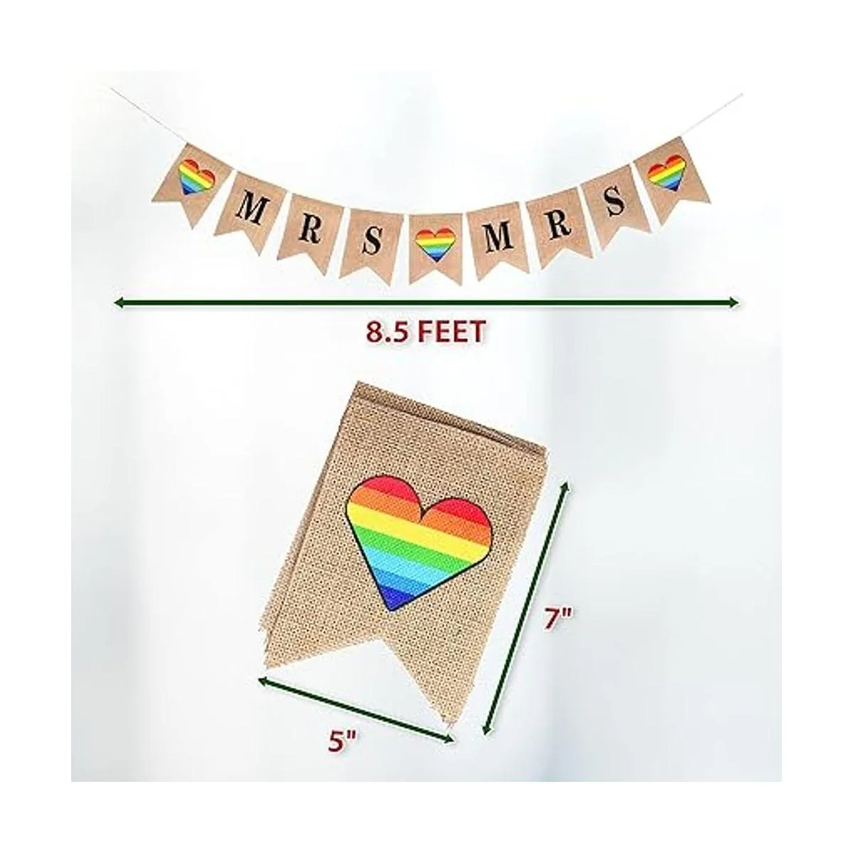 Mandala Crafts Cartel de arpillera para decoraciones de_5