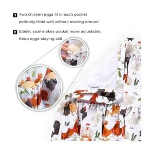 MZCXMAO Delantal de recolección de huevos delantal de_2