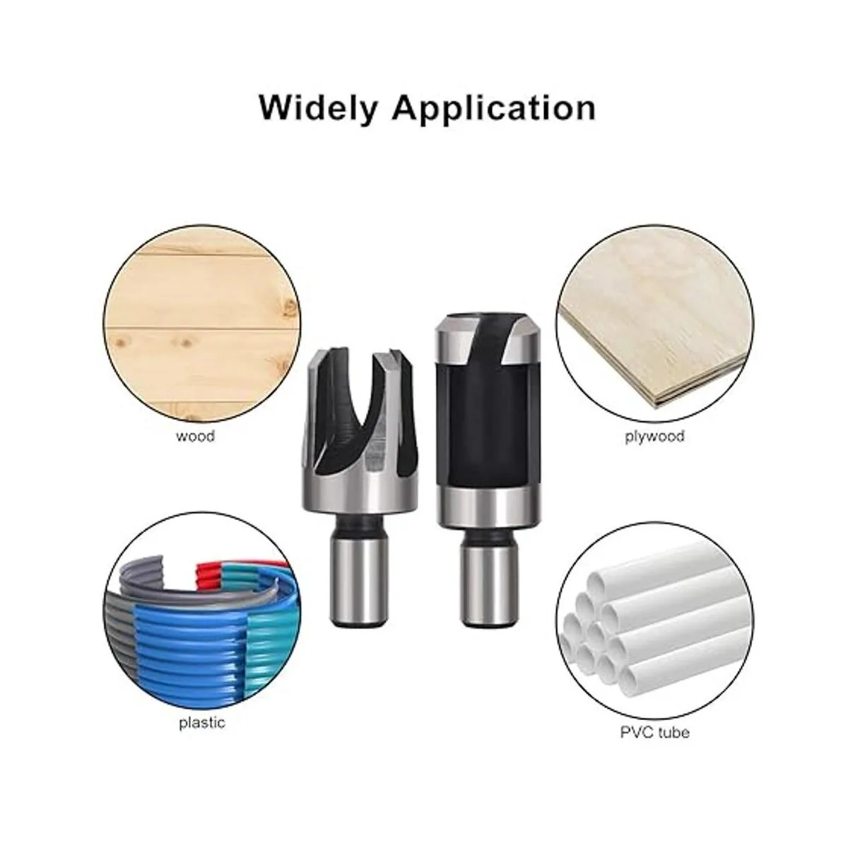 Baorder Juego de 8 brocas de madera con revestimiento de_3