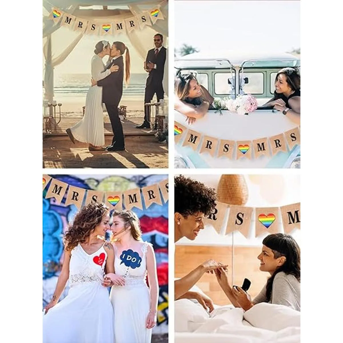 Mandala Crafts Cartel de arpillera para decoraciones de_6