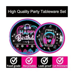 Juego de 96 piezas de suministros para fiestas con_4