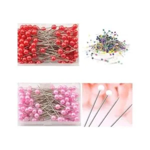 1200 pines de costura multicolor con cabeza de perla de_7