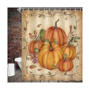 Cortinas de ducha de otoño para baño juego de cortinas de_3