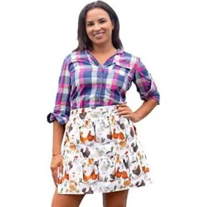 MZCXMAO Delantal de recolección de huevos delantal de_1