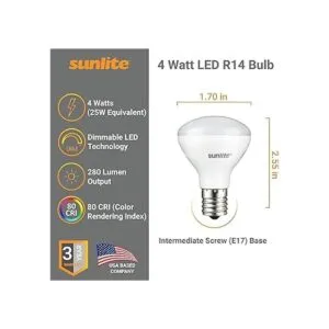 Sunlite 40456 Mini reflector LED R14 4 vatios_2