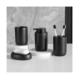 Dispensador de jabón de manos para baño Decro botellas_2