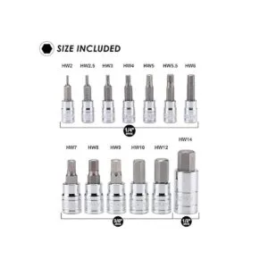 MIXPOWER Juego de 13 puntas hexagonales S2 kit de_3