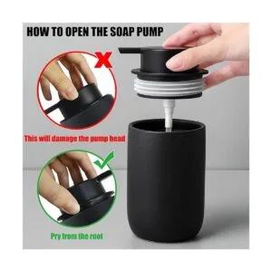 Dispensador de jabón de manos para baño Decro botellas_3