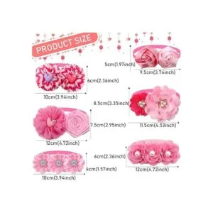 Paquete de 10 lazos para perro de San Valentín con diseño_3