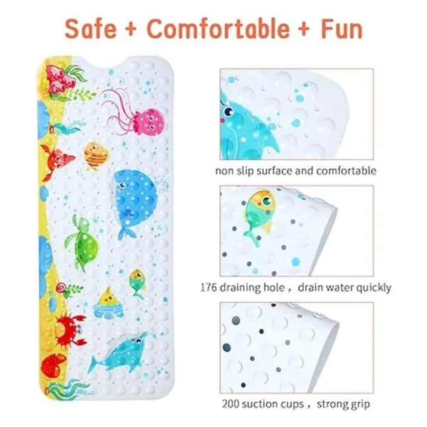 Secopad Tapete de baño para niños para bañera_3