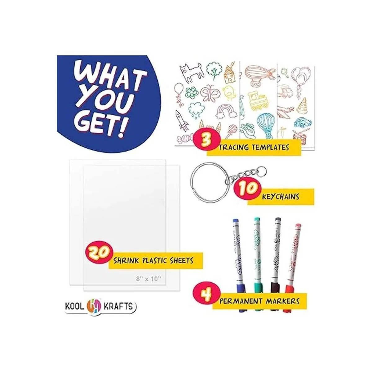Krafts retráctiles Kit de papel retráctil para niños_2