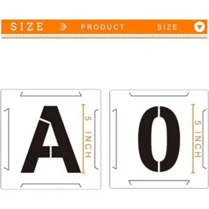 Plantillas de letras grandes de 5 pulgadas y plantillas de_2