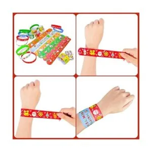 MGparty 72 pulseras de Navidad de silicona pulseras de_5