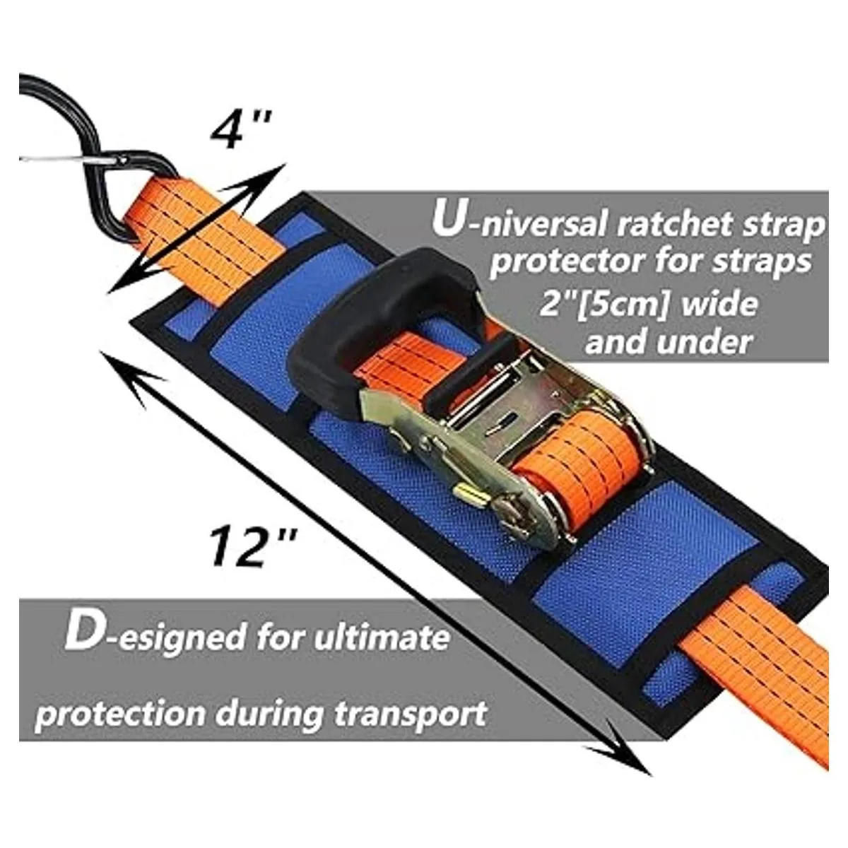 Feliey Ratchet Strap Protector Sleeve Universal Tie Down_3