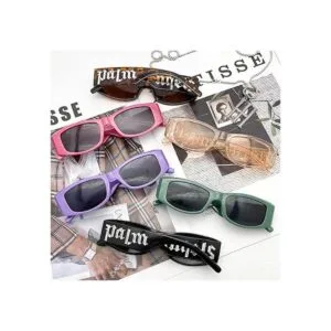 Paquete de 6 lentes de sol rectangulares irregulares retro_7