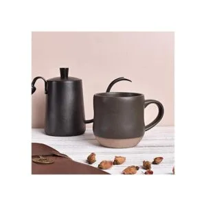 Bosmarlin Taza de café grande de gres taza de té grande_4