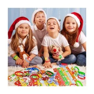 MGparty 72 pulseras de Navidad de silicona pulseras de_6