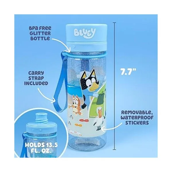 Bluey Decora tu propia botella de agua calcomanías_2