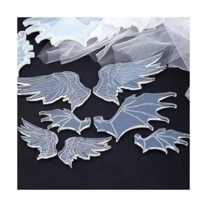 iSuperb 4 pares de moldes de alas de cristal epoxi de_5