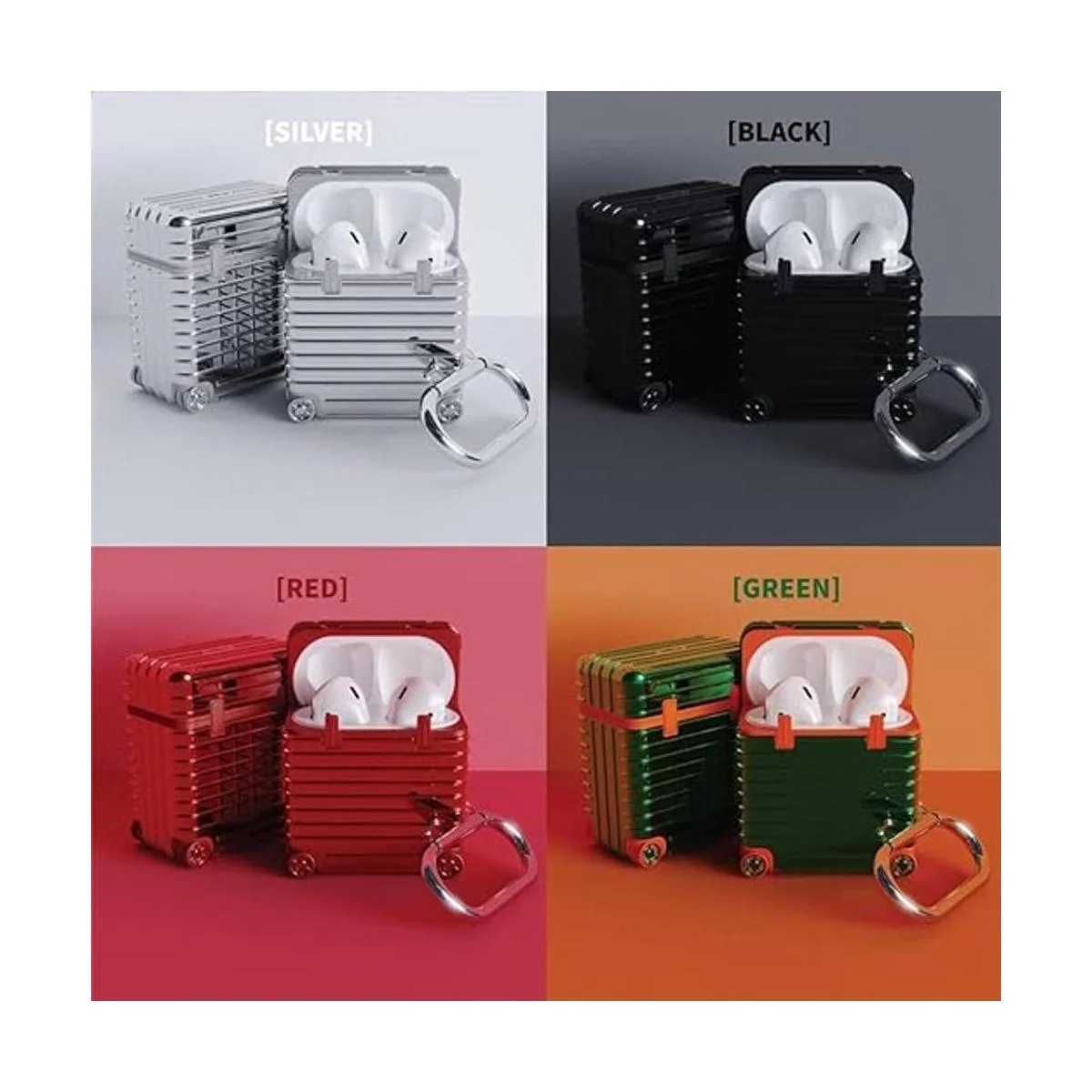 miak Funda para AirPods con llavero para Apple AirPods de_3