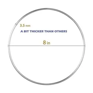 Paquete de 8 aros florales de metal de 8 pulgadas para_5