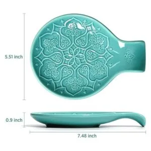 Soporte de cuchara de cerámica para encimera de cocina y_4