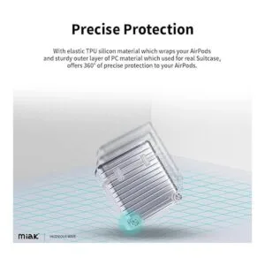 miak Funda para AirPods con llavero para Apple AirPods de_5