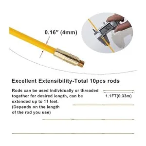 Boeray Kit de cinta de pescar de fibra de vidrio de 11_4