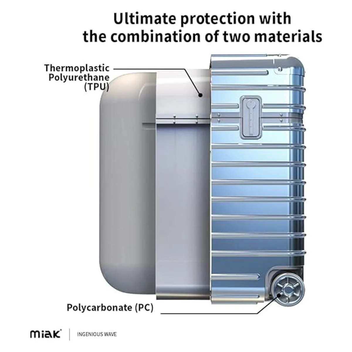 miak Funda para AirPods con llavero para Apple AirPods de_4