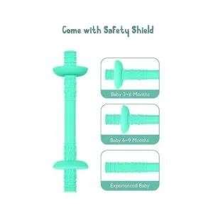 Tubo de dentición con escudo de seguridad para bebé_3