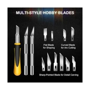 DIYSELF Juego de cuchillos de manualidades de 16 piezas_4