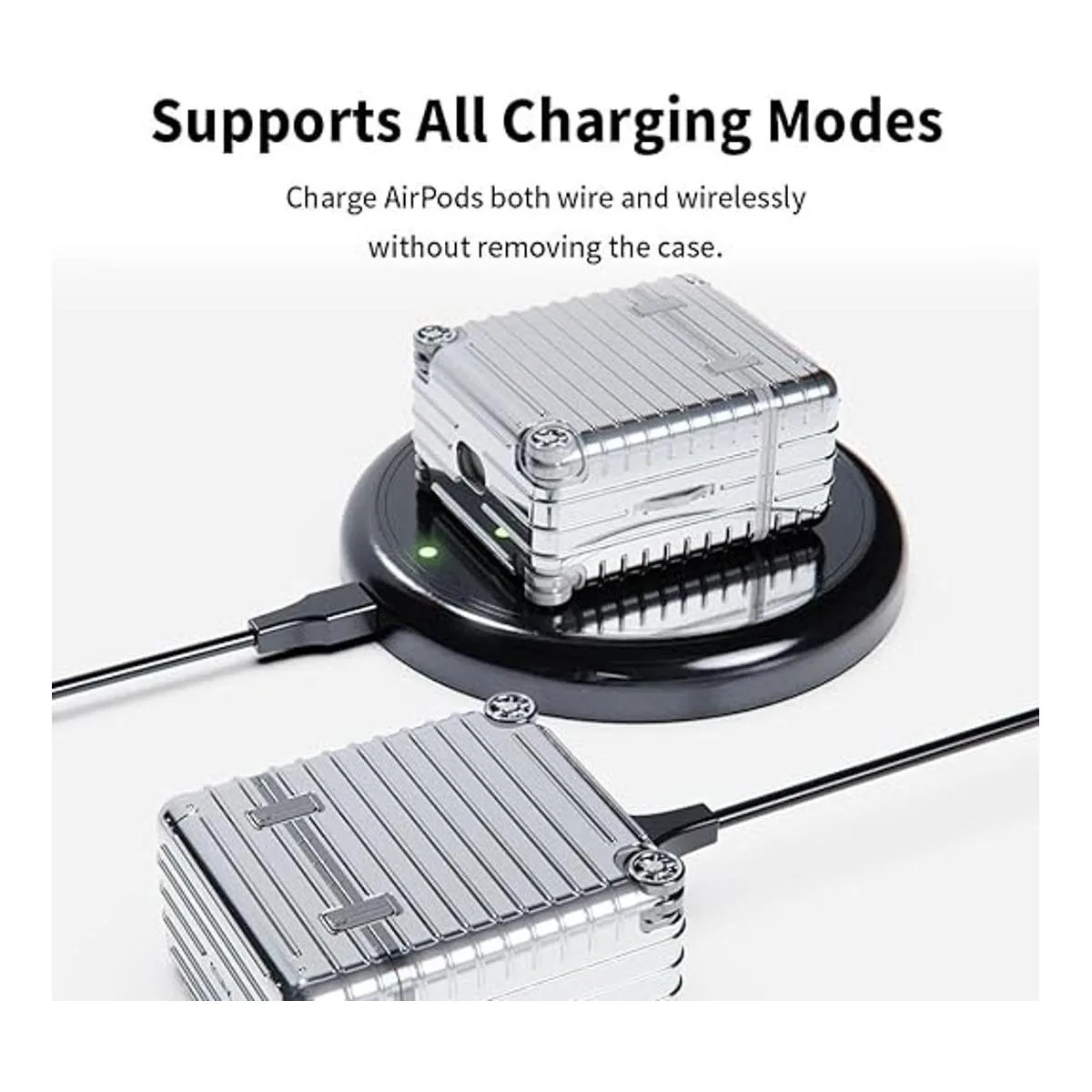 miak Funda para AirPods con llavero para Apple AirPods de_7