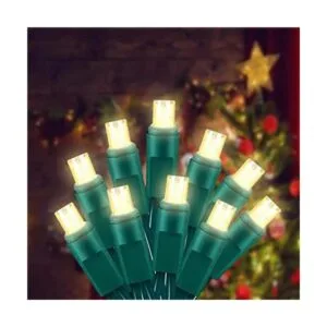 25 pies 50 unidades de luces LED blancas cálidas luces_1