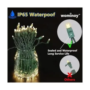 25 pies 50 unidades de luces LED blancas cálidas luces_2